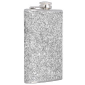 Eleganter silberner Glitzer Flachmann (Rechts)