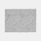 Eleganter silberner Glitzer Fleecedecke (Vorderseite (Horizontal))