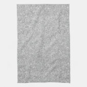 Eleganter silberner Glitzer Geschirrtuch (Vertikal)