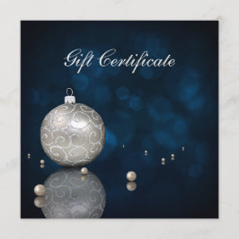 Eleganter Silberner Glitzer Ornament - Geschenkgut