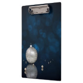 Eleganter Silberner Glitzer Ornament - Zwischenabl Klemmbrett (Links)