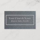 Eleganter Silberner Glitzer Visitenkarte (Vorderseite)