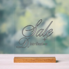 Eleganter silberner Schriftzug-Schlüsselanhänger f Acrylschild