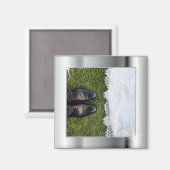 Eleganter Silberrahmen Magnet (Vorderseite/Rückseite)