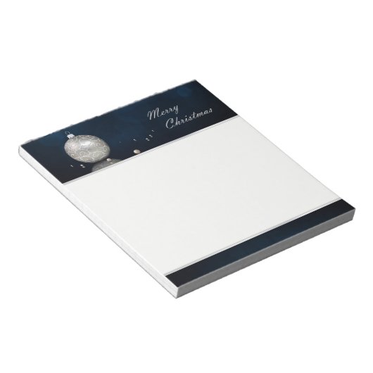 Eleganter Silberschmuck - Notepad Notizblock (angewinkelt)