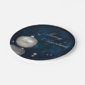 Eleganter Silberschmuck - Papierplatte Pappteller (Schrägansicht)