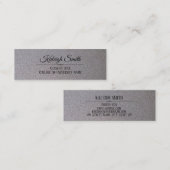 Eleganter Silver Abschluss Namenskarte einfügen (Vorne/Hinten)