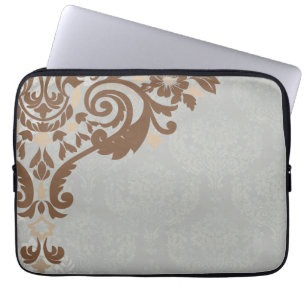 Eleganter Silver Chocolate Laptop-Bildschirm Laptopschutzhülle