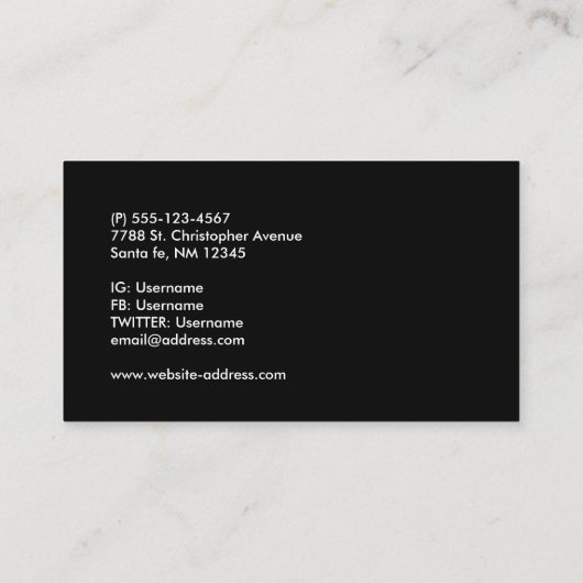 Eleganter Silver Christmas Ball auf Bokeh Lights Visitenkarte (Rückseite)