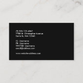 Eleganter Silver Christmas Ball auf Bokeh Lights Visitenkarte (Rückseite)