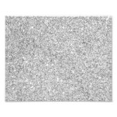 Eleganter Silver Glitzer Fotodruck (Vorne)