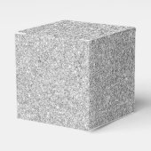 Eleganter Silver Glitzer Geschenkschachtel (Vorderseite)
