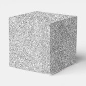 Eleganter Silver Glitzer Geschenkschachtel (Rückseite)