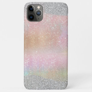 Eleganter Silver Glitzer Gold Regenbogen Abstrakte Case-Mate iPhone Hülle