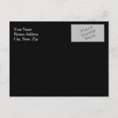 Eleganter Silver Glitzer Hochzeit Speichern Sie da Ankündigungspostkarte (Rückseite)