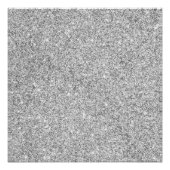 Eleganter Silver Glitzer Poster (Vorderseite)