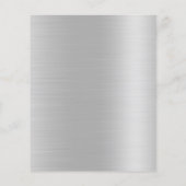 Eleganter Silver Glitzer Salon Flyer (Hinten)
