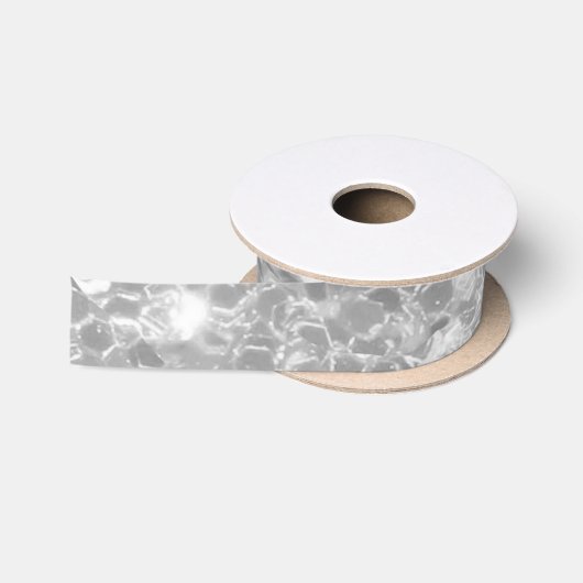 Eleganter Silver Glitzer Sparkle Glam Sequin Satinband (Spule)