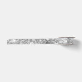 Eleganter Silver Glitzer Sparkle Glam Sequin Satinband (Vorderseite)