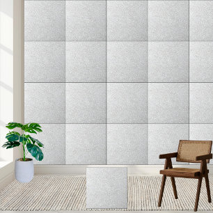 Eleganter Silver Glitzer Sparkle Keramik Tile Fliese