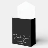 Eleganter Silver Glitzer Wedding Vielen Dank Geschenkschachtel (Geöffnet)