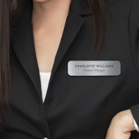 Eleganter Silver Metallic Style Business Mitarbeit