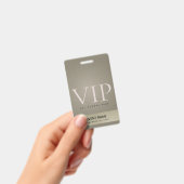 ELEGANTER SILVER PALE GOLD VIP EREIGNIS ACCESS PAS AUSWEIS (Handheld)