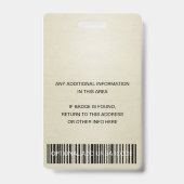 ELEGANTER SILVER PALE GOLD VIP EREIGNIS ACCESS PAS AUSWEIS (Rückseite)