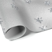 Eleganter Silver Star Geschenkpapier (Rolleneckpunkt)
