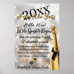 Eleganter Silvester-Empfang Poster