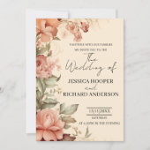 Eleganter Simple Wedding Invitations Empfang Dankeskarte (Vorderseite)