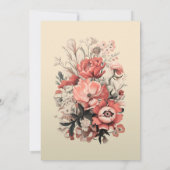 Eleganter Simple Wedding Invitations Empfang Dankeskarte (Rückseite)