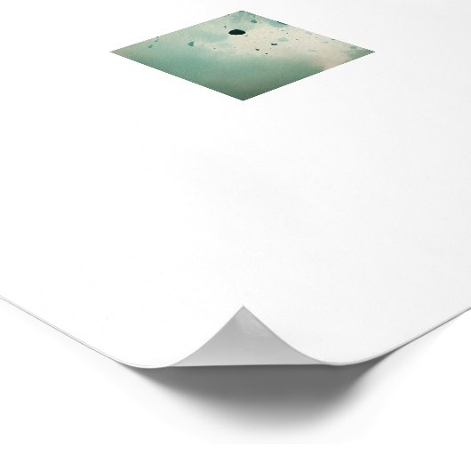 Eleganter Single Ballon Blume Poster (Ecke)