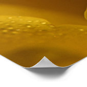 Eleganter Single Gelbes Rose Nah Poster (Ecke)