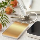 Eleganter Single-Rechteck-Vorlage Schlüsselanhänger (Vorderseite rechts)