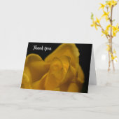 Eleganter Single Yellow Rose Nah Up Danke Karte (Gelbe Blume)