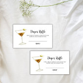 Eleganter Sip Siehe Martini Diaper Raffle Baby Dus Begleitkarte