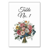 Eleganter Sitzcharts Regencycore Regency-Stil Tischnummer (Rückseite)