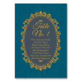 Eleganter Sitzcharts Regencycore Regency-Stil Tischnummer (Vorderseite)