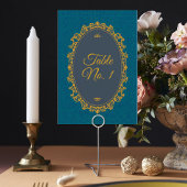 Eleganter Sitzcharts Regencycore Regency-Stil Tischnummer