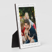 Eleganter Skriptbester Vater je benutzerdefinierte Fotoplatte (Seite)