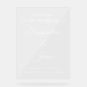 Eleganter Skripteintrag mit Namen Acrylschild (Vorderseite)