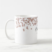 Eleganter Skriptname Birthday Kaffeetasse (Links)