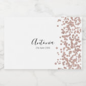 Eleganter Skriptname Birthday Schaumweinetikett (Einzelnes Label)