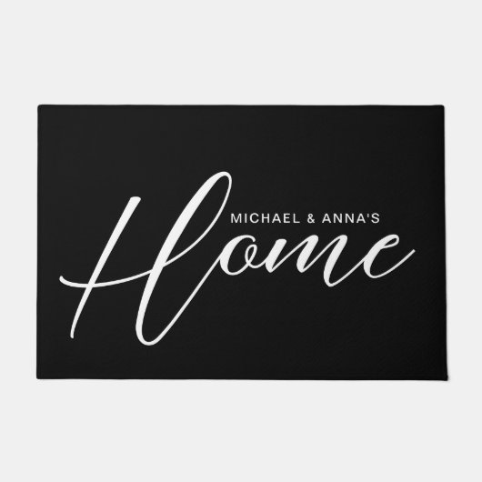 Eleganter Skriptname Fußmatte (Vorderseite)