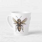 Eleganter Skriptname Golden Bee Milchtasse (Linke Ecke)
