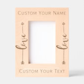 Eleganter Skriptname Graved Frame Geätzte Rahmen (Vorderseite)