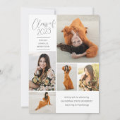 Eleganter Skriptname Overlay-Abschluss Ankündigung (Rückseite)