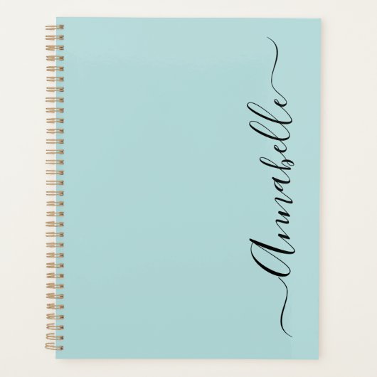 Eleganter Skriptname Planer (Vorderseite)