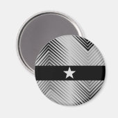 Eleganter Sliver Star Magnet (Vorderseite/Rückseite)
